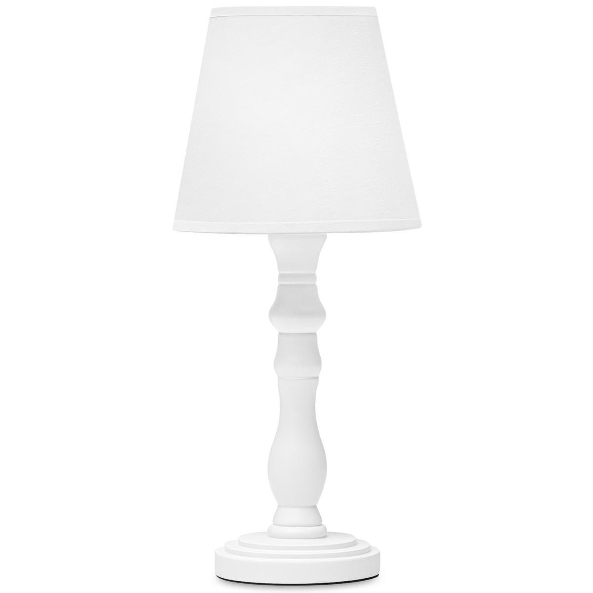 TISCHLAMPE GITTA 2-er Set, Weiß - Weiß, Keramik/Textil (18/18/42cm) - KONSIMO®