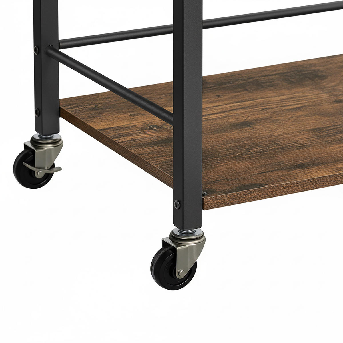 SERVIERWAGEN - Braun, Holzwerkstoff/Kunststoff (70/88/40cm) - Relaxdays