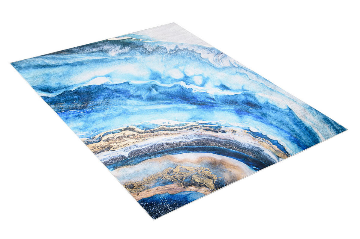 TEPPICH TOSCANA Blau 160/230 cm - Blau, Textil (160/230cm) - Tapiso