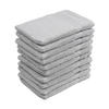 WASCHLAPPEN 16x21 cm aus 100% Baumwolle 500g/m2, 10er Set Waschhandschuhe Silber - Silberfarben, Textil (16/21cm) - Carpe Sonno
