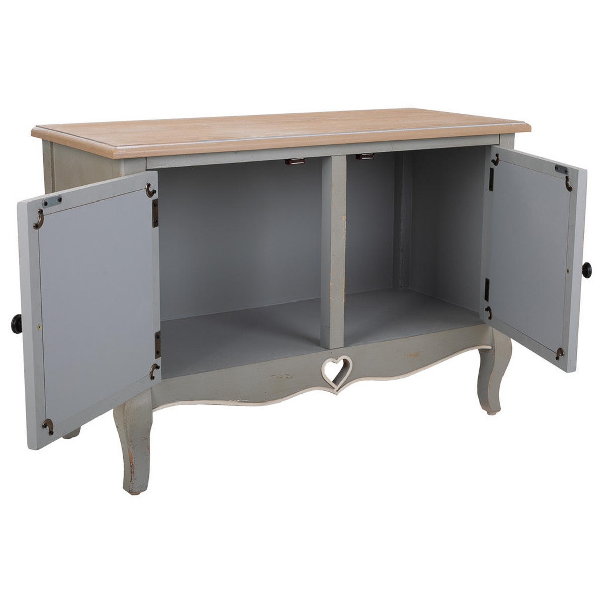 KONSOLE aus Holz 83x36x57 cm - Grau, Holz (36/83/56.5cm) - Wanderlust