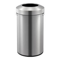 MÜLLEIMER Offener 90 Liter Edelstahl Silber - Silberfarben, Metall (44.8/75/41.6cm) - PROREGAL