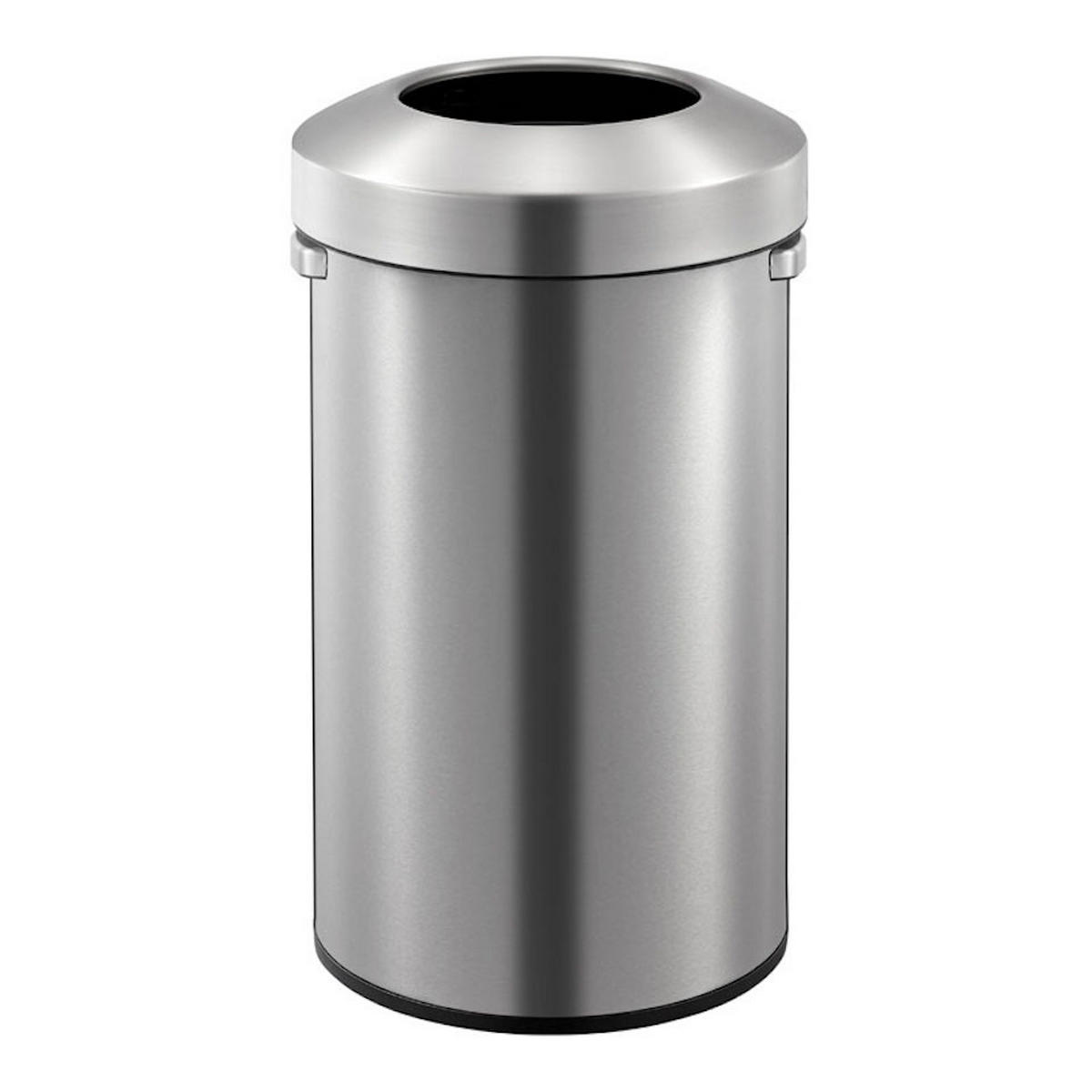 MÜLLEIMER Offener 90 Liter Edelstahl Silber - Silberfarben, Metall (44.8/75/41.6cm) - PROREGAL
