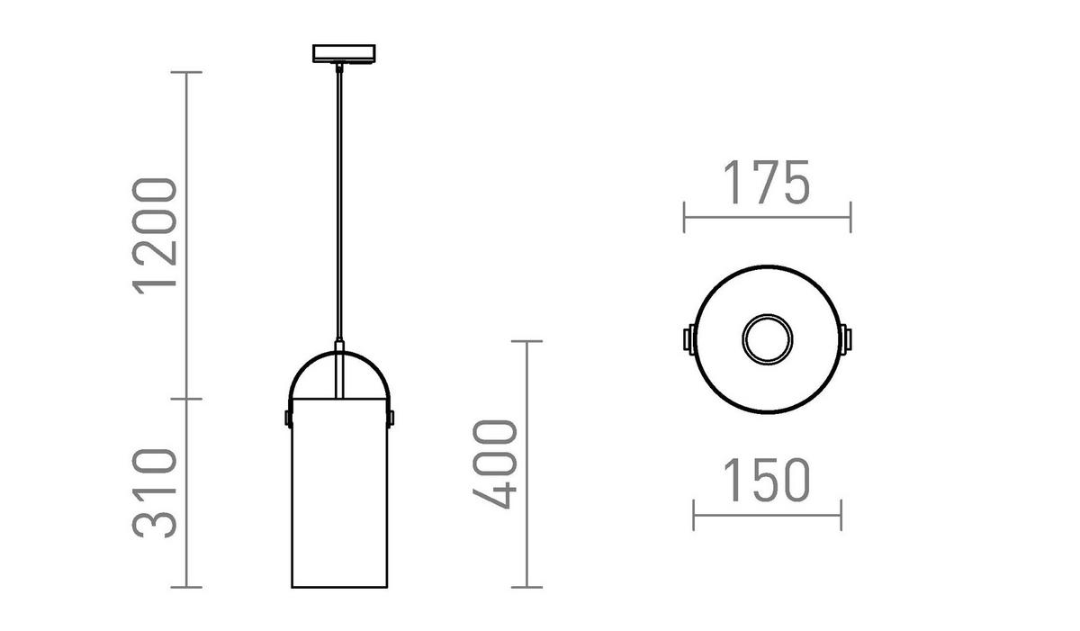 DECKENLEUCHTE JULIETTA 31 Opalglas 15 W - Schwarz, Metall (30/30/20cm) - Rendl