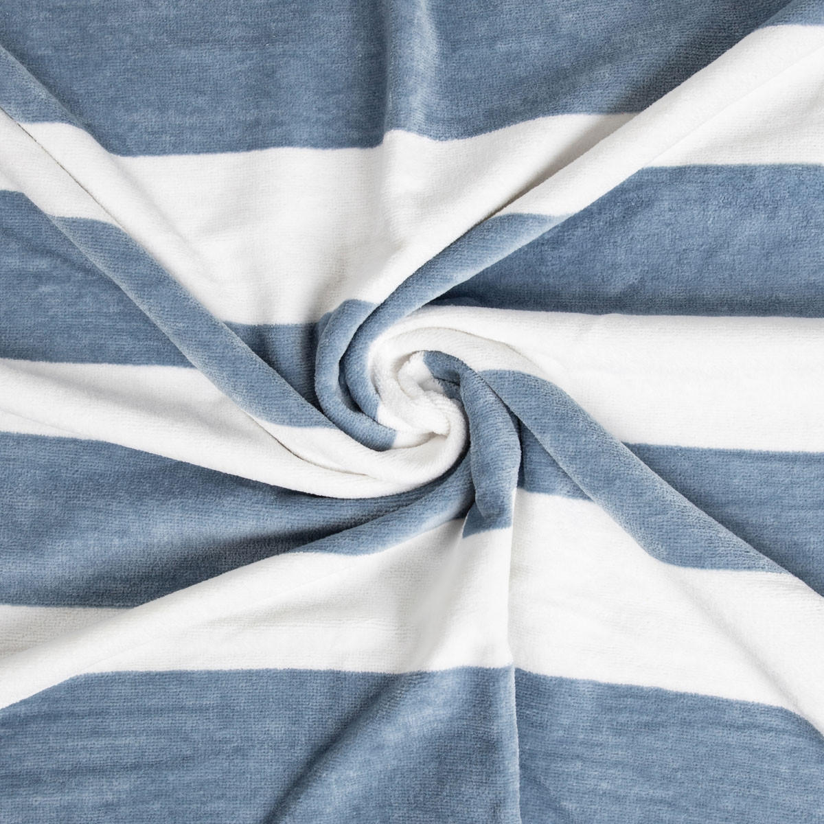 BADETUCH Lawena weiß-blau 100/150 cm - Blau, Textil (100/150cm) - Homla