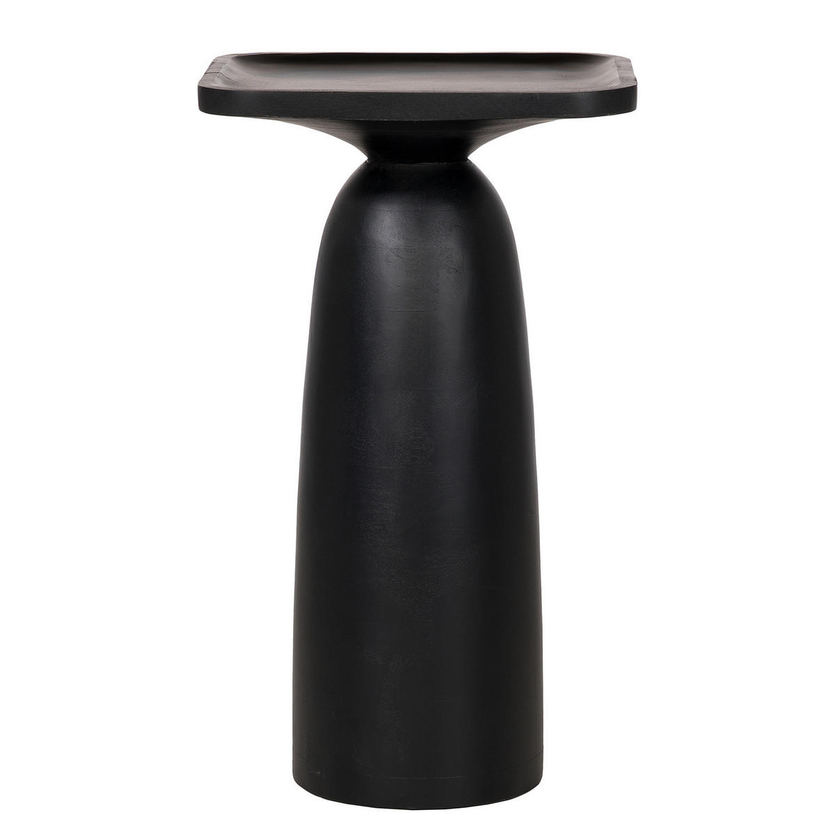 MASSIVER BEISTELLTISCH Small - Mango Schwarz - Schwarz, Holz (30/35/60cm) - home24