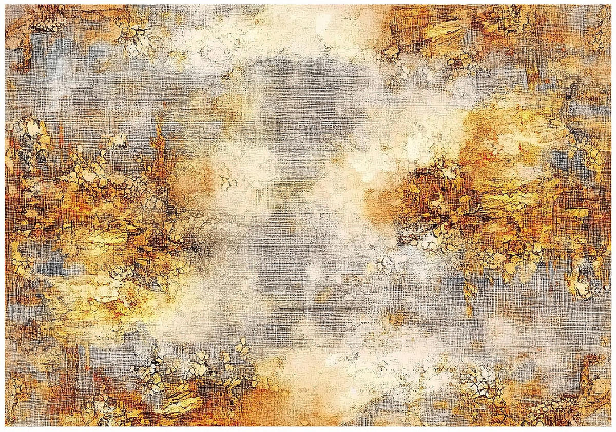 FOTOTAPETE Abstrakt Gold Vlies Tapete Wohnzimmer 250x175 - Multicolor, Papier (250/175cm) - Wallarena