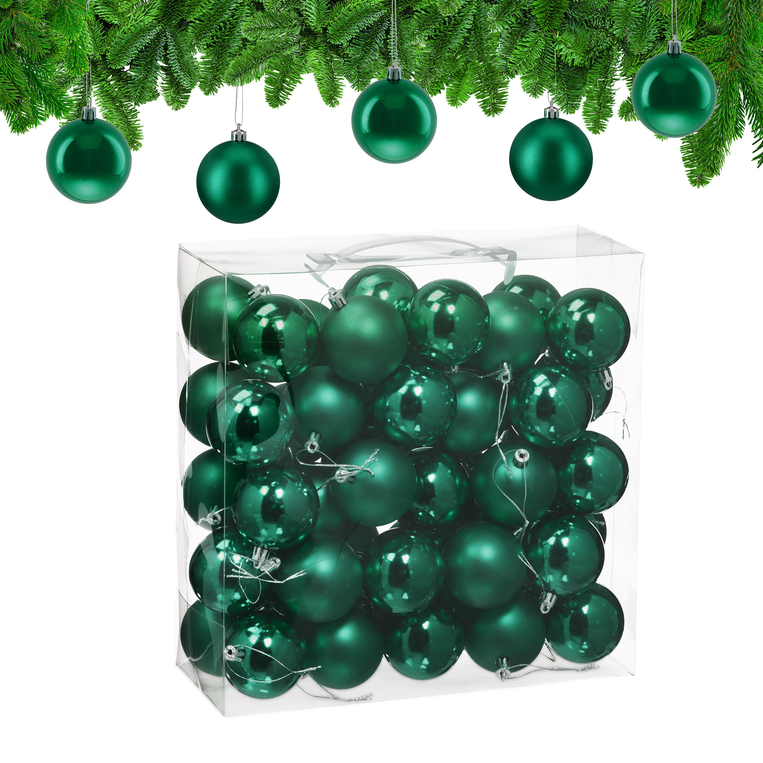 GLOBURI verde inchis 50-piese-set plastic