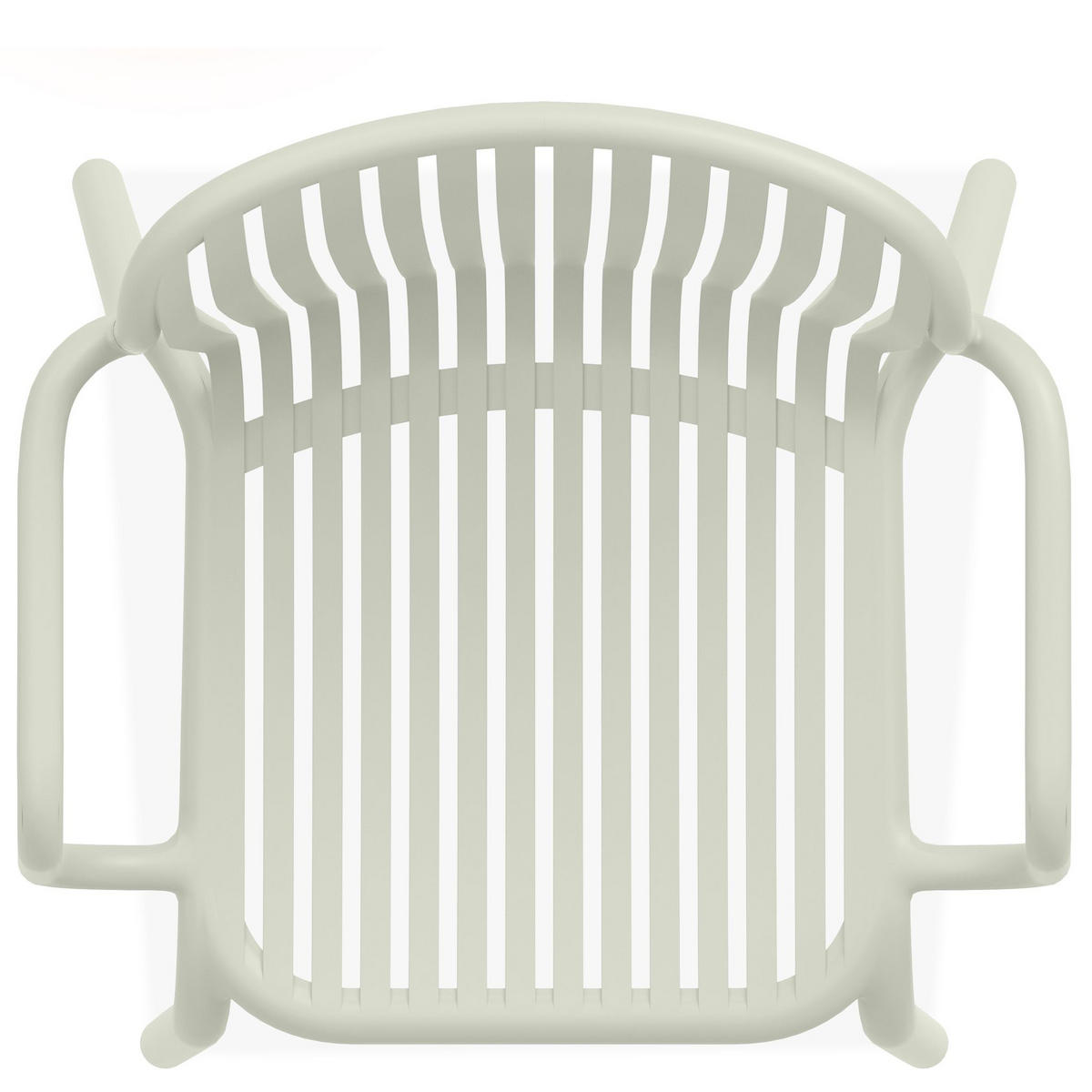 GARTENSTUHL FICCARI 4-er Set, Beige - Beige, Kunststoff (57.5/82.5/53cm) - KONSIMO®