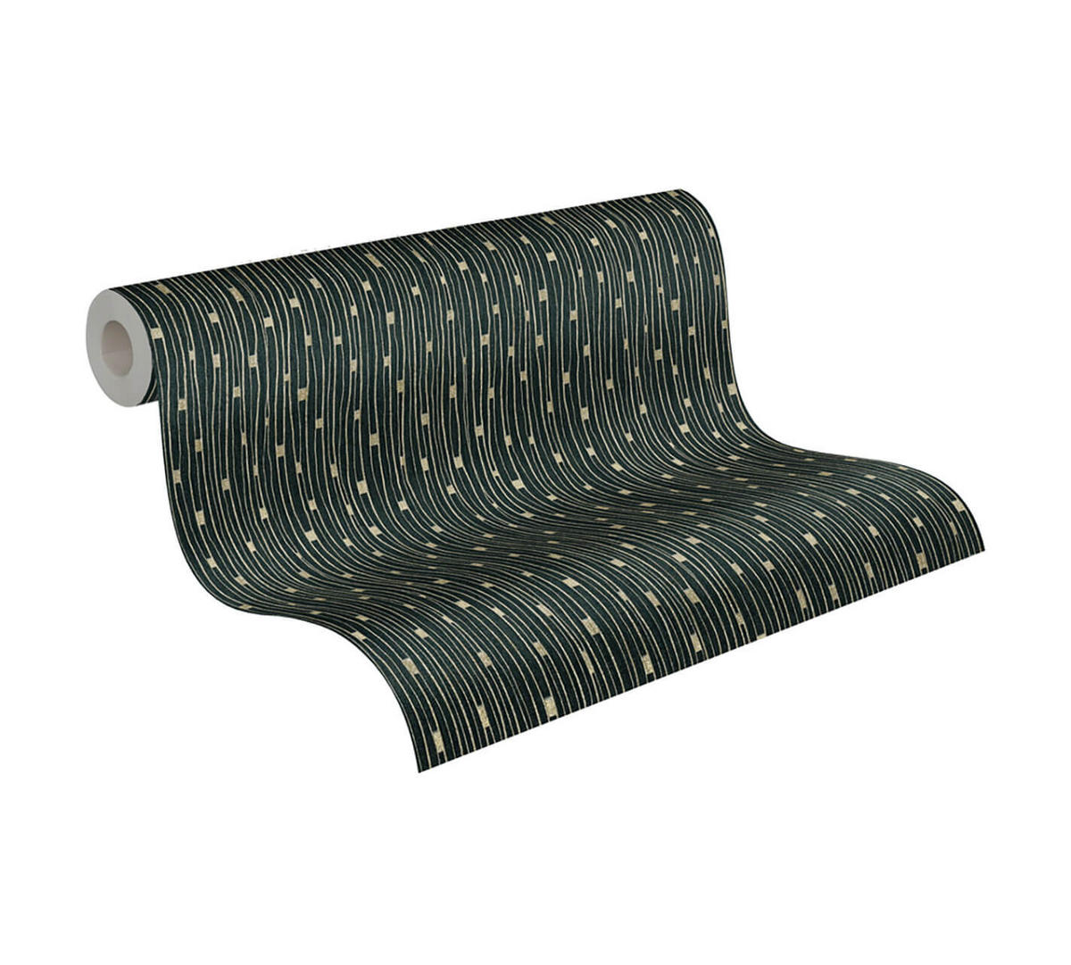 VLIESTAPETE Schwarz 53/1005 cm - Schwarz, Textil (53/1cm) - KUNSTLOFT