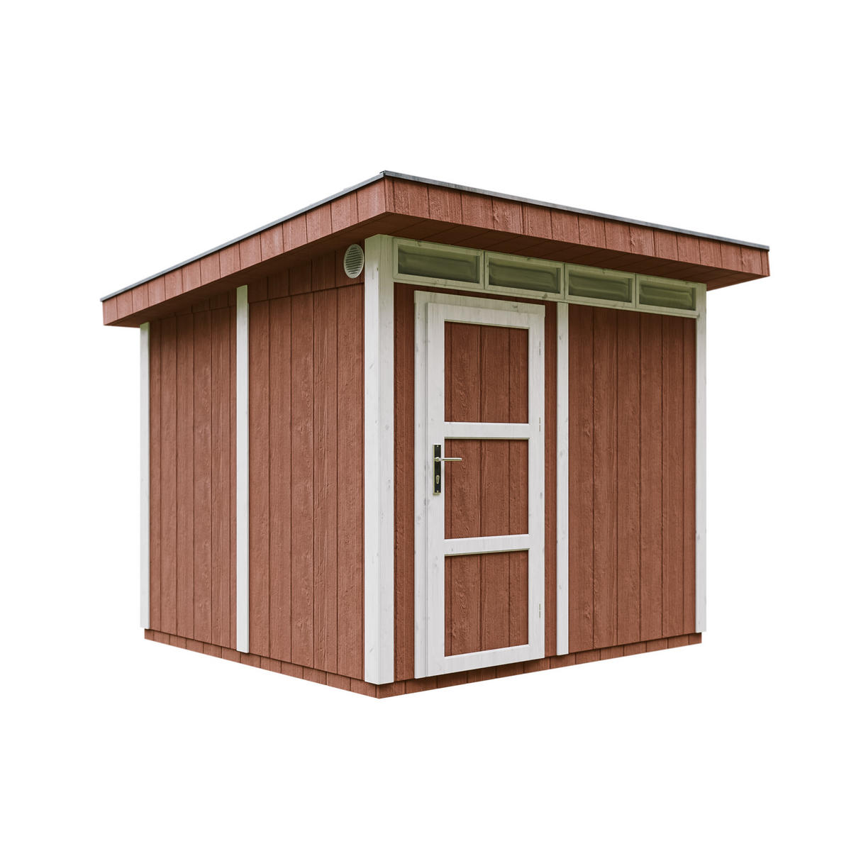 HOLZ-GARTHENHAUS basis LP SmartSide 5,9m² mit B279xL293xH239 cm - M903 - REDWOOD RED - Rot, Holz (294/237/279cm) - Timbela