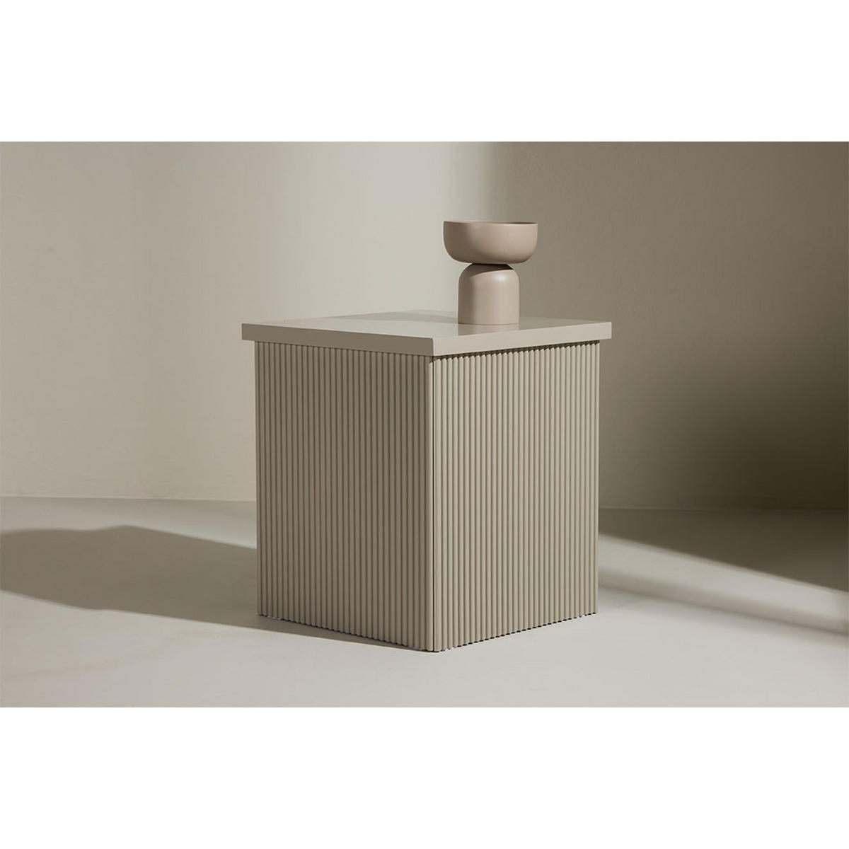 BEISTELLTISCH, Lenox, Beige, MDF, 40 x 40 x 45 cm - Beige, Holzwerkstoff (40/40/45cm) - ebuy24