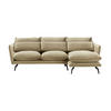 ECKSOFA Layla Rechts-Velluto 3 - Beige, Holz/Textil (278/160cm)