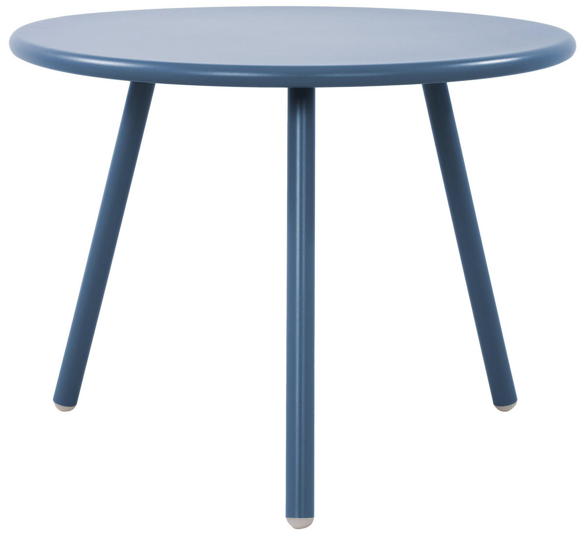 COUCHTISCH rund 60 cm Kunststoff blau - Blau, Kunststoff/Metall (60/60/45cm) - CLP