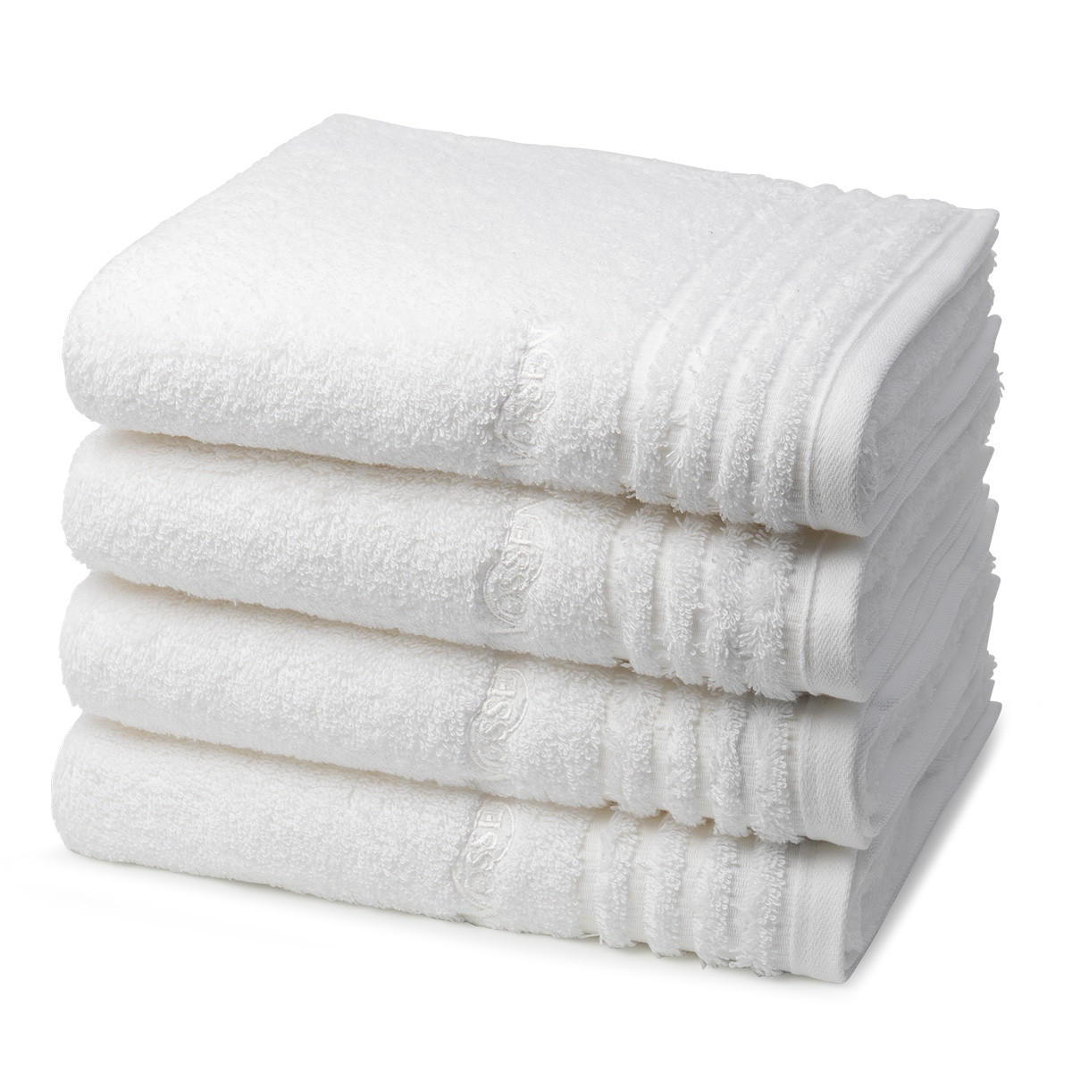 HANDTUCH Vienna Style Supersoft 4er-Set - Weiß, Textil (50/100cm) - Vossen