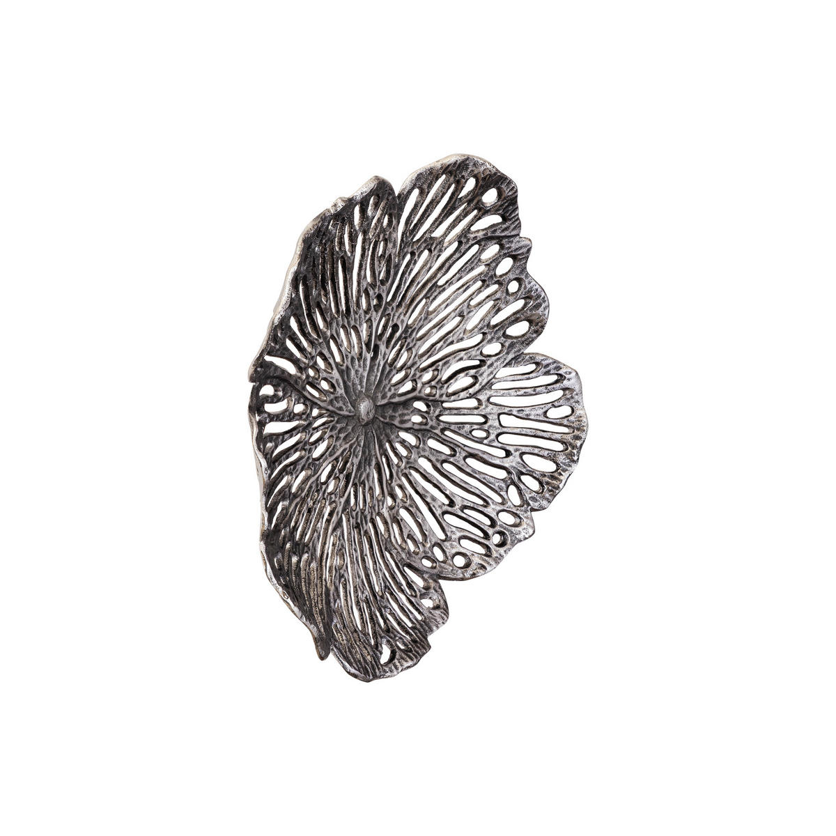 WANDPANEEL Ryhann Silber 38/37/8cm - Silberfarben, Metall (37/8/38cm) - PTMD Collection