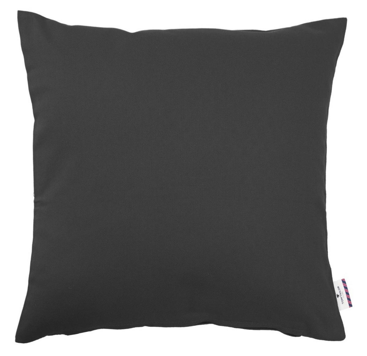 ZIERKISSENHÜLLE Dove anthrazit 50x50cm - Anthrazit, Textil (50/50cm) - Tom Tailor