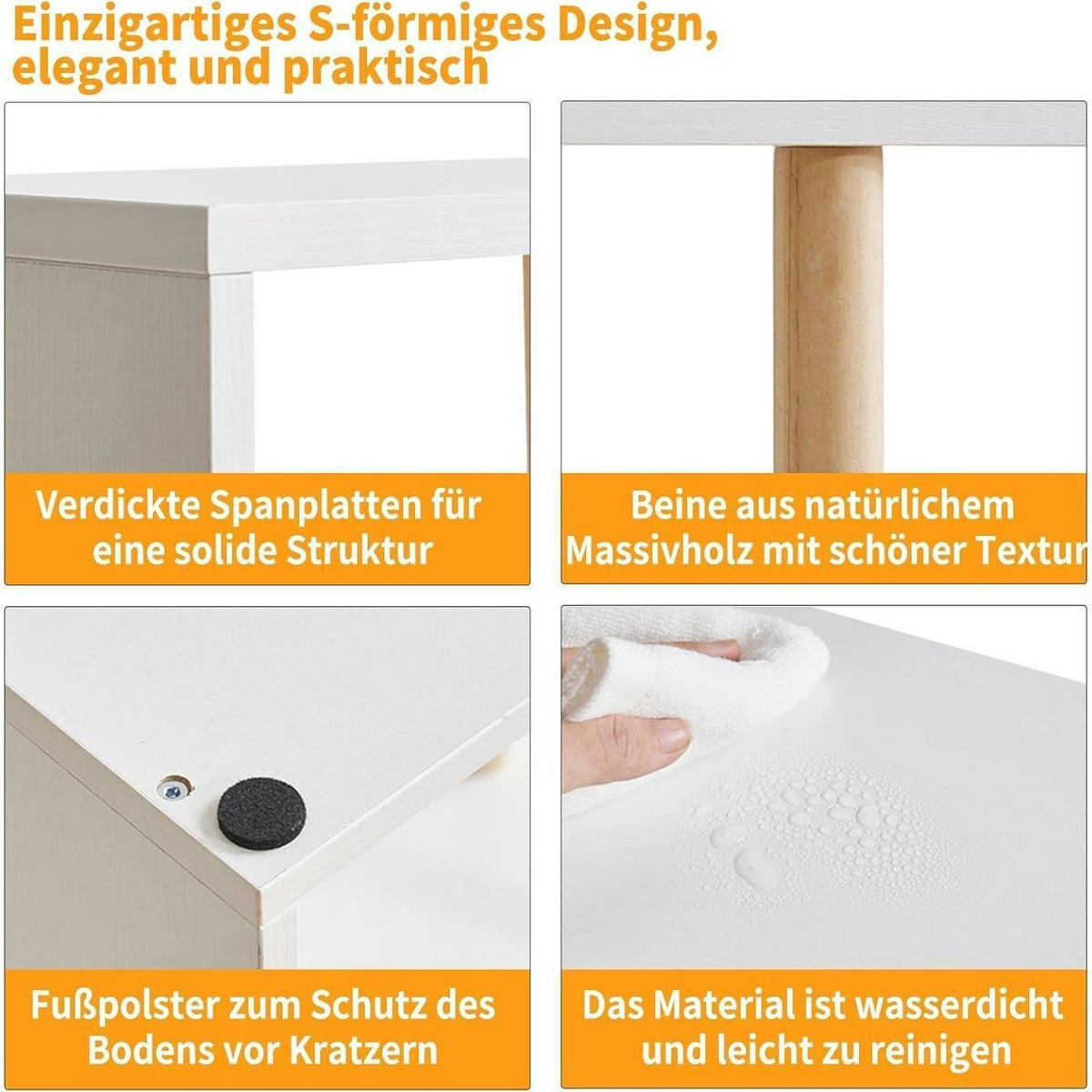 BEISTELLTISCH 60 cm hoch Weiß - Weiß, Holzwerkstoff (40/20/60cm)