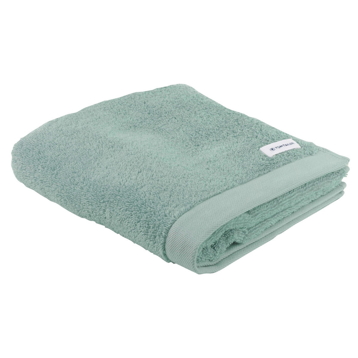 HANDTUCH-SET Color Bath, 12-tlg. Grün 100% Baumwolle - Grün, Naturmaterialien (60/120cm) - Tom Tailor