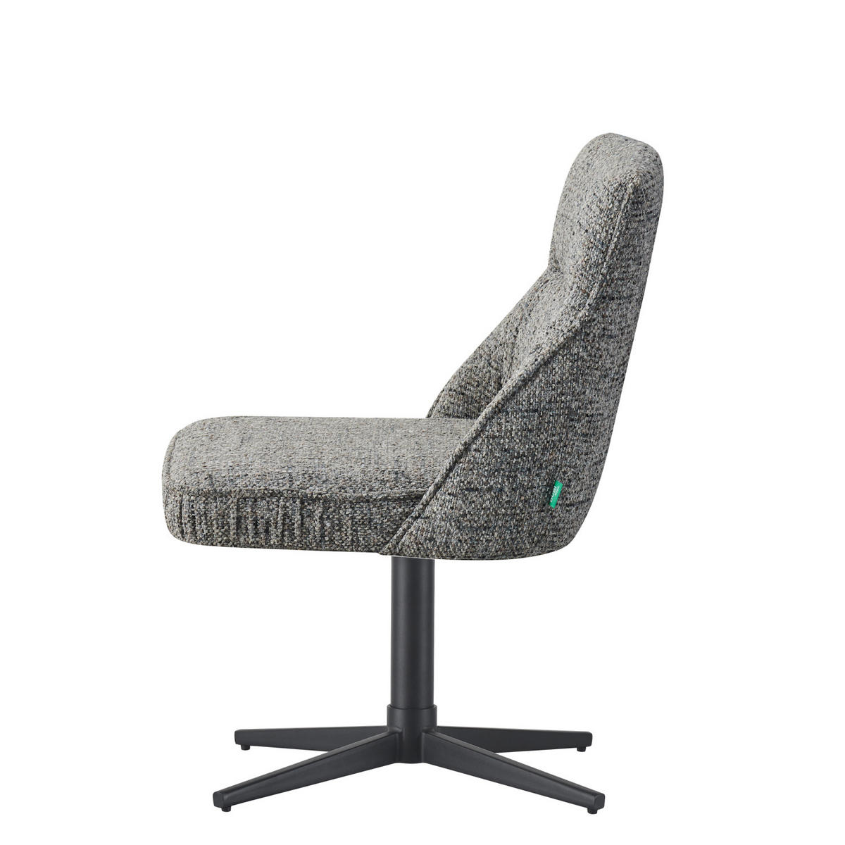 ESSZIMMERSTUHL LORENA 2er-Set - Dunkelgrau/Schwarz, Textil/Metall (49/83/62cm) - DUBI Möbel