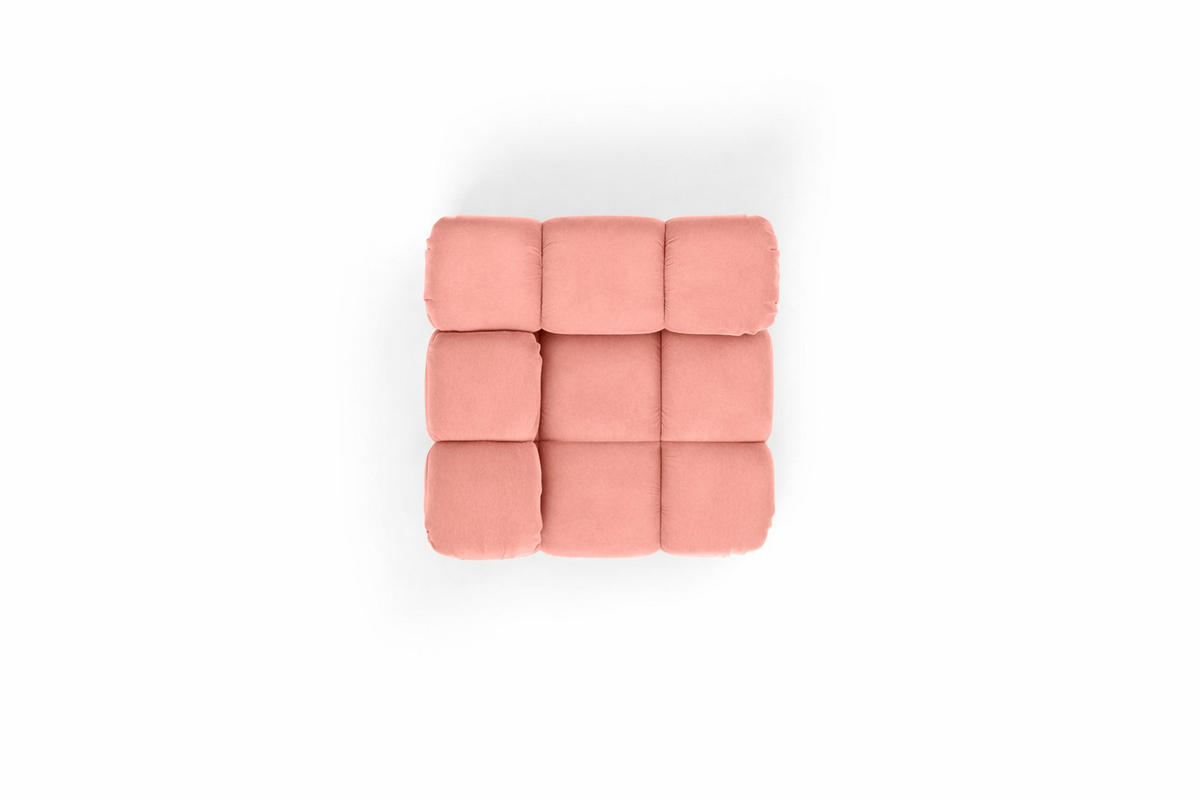 ECKMODUL, Für Modulares System, Stoff Salvador, Rosa, Selia - Pink, Holz (95/70/95cm) - Kaiser Möbel