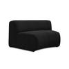 SOFAELEMENT Chenille Stoff Schwarz - Schwarz, Kunststoff/Textil (147/70/89cm) - Makamii