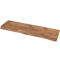 WANDREGAL rustikales 22/3,8/90 cm dunkle Eiche - Dunkelbraun, Holz (90/3.8/22cm)