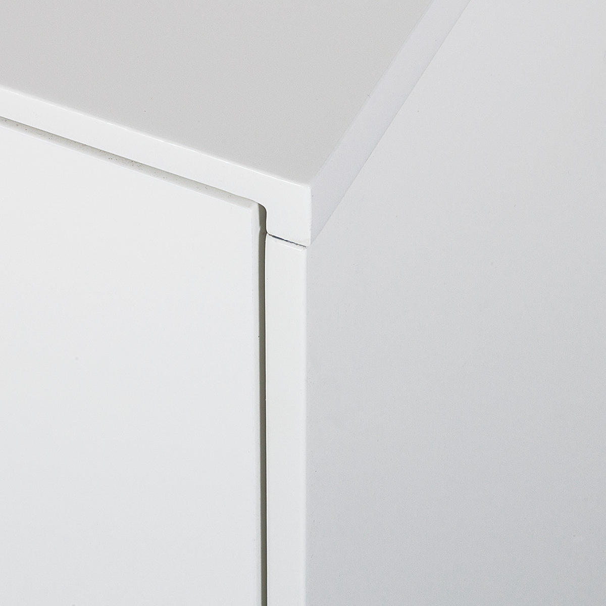 SIDEBOARD - Breite 120 cm - Eichefarben/Weiß, Holzwerkstoff (120/59/45cm) - home24