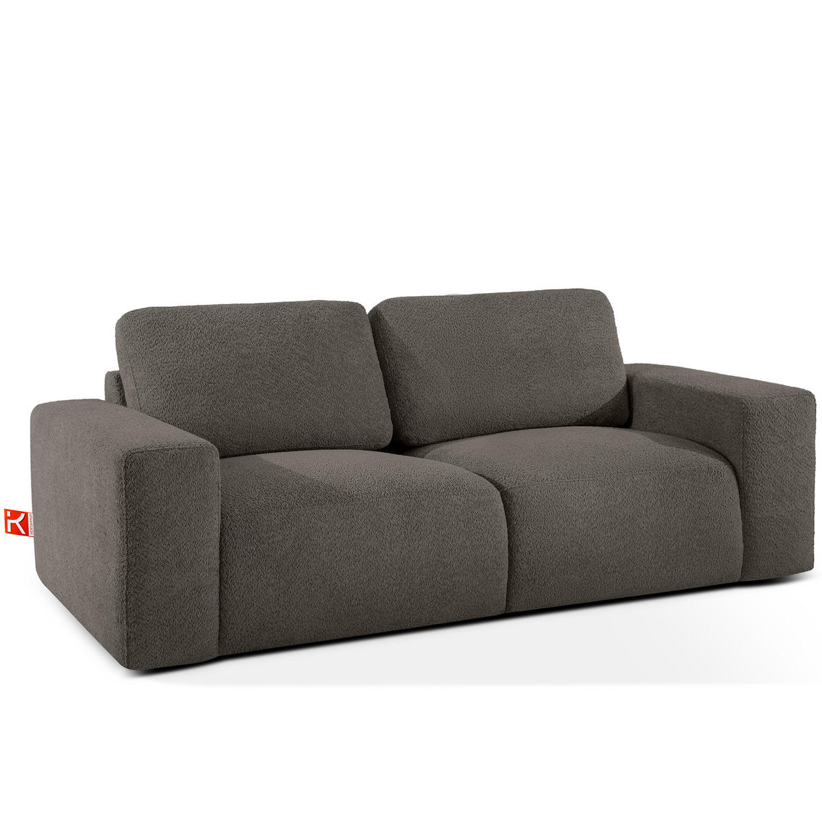 2-SITZER SOFA ZUCCO, Dunkelbraun - Dunkelbraun, Holz/Holzwerkstoff (212/85/100cm) - KONSIMO®