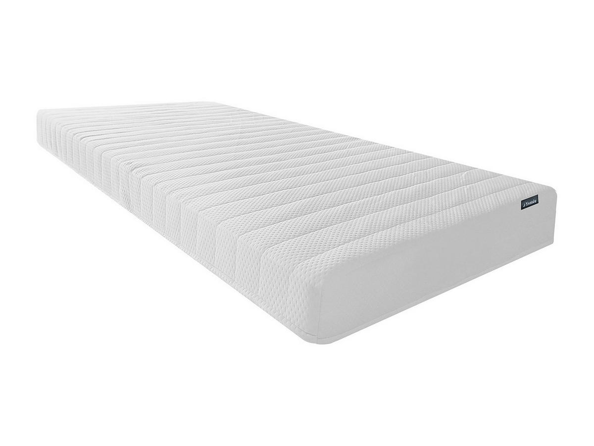 STANDARDMATRATZE - 1 Person - stoff - weiß Electre - Weiß, Textil (90/200cm) - Vente-Unique