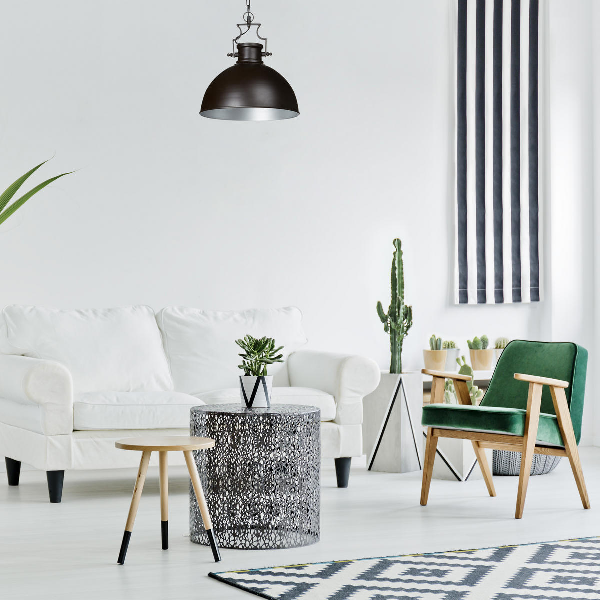 HÄNGELEUCHTE - Dunkelbraun, Metall (40.5/40.5/146cm) - Relaxdays