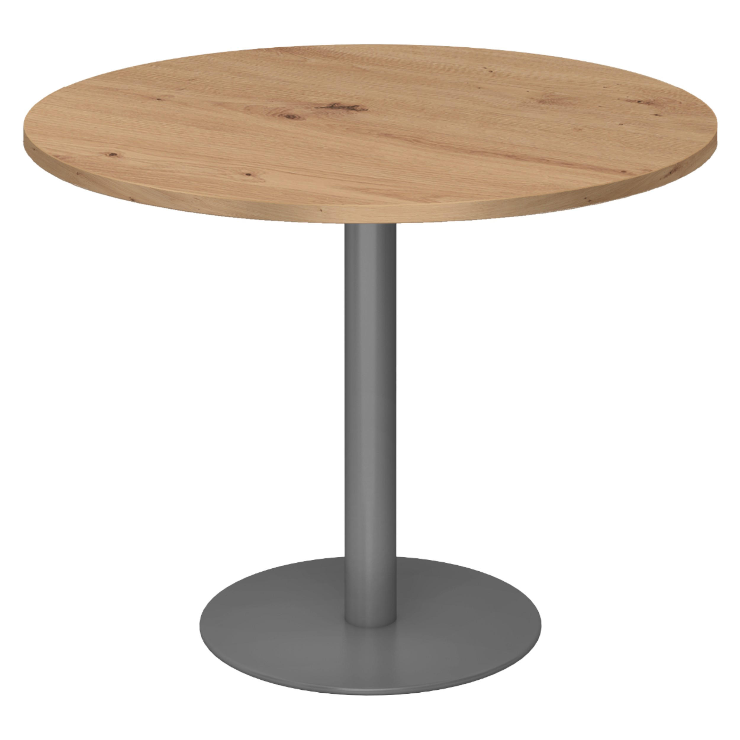 PAUSENTISCH groß STF 100/100/74,5 cm in Wildeiche/Graphitfarben - Wildeiche/Graphitfarben, Holzwerkstoff (100/100/74.5cm) - bümö