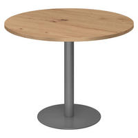 PAUSENTISCH groß STF 100/100/74,5 cm in Wildeiche/Graphitfarben - Wildeiche/Graphitfarben, Holzwerkstoff (100/100/74.5cm) - bümö