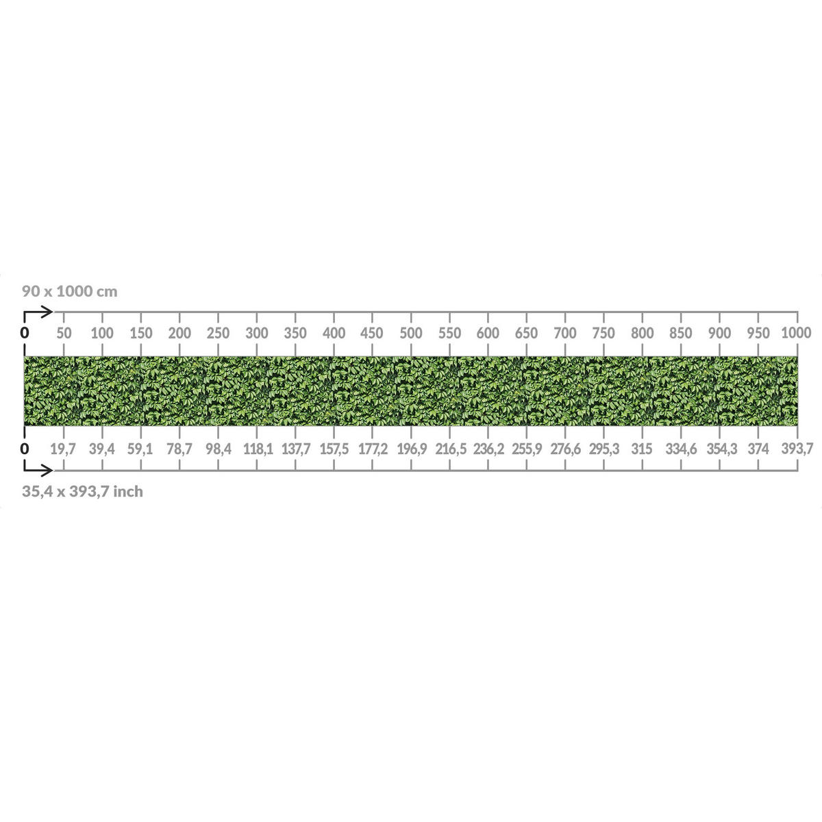 BALKON SICHTSCHUTZ Hecke 600/90 cm - Grün, Kunststoff (600/90cm) - Bilderwelten