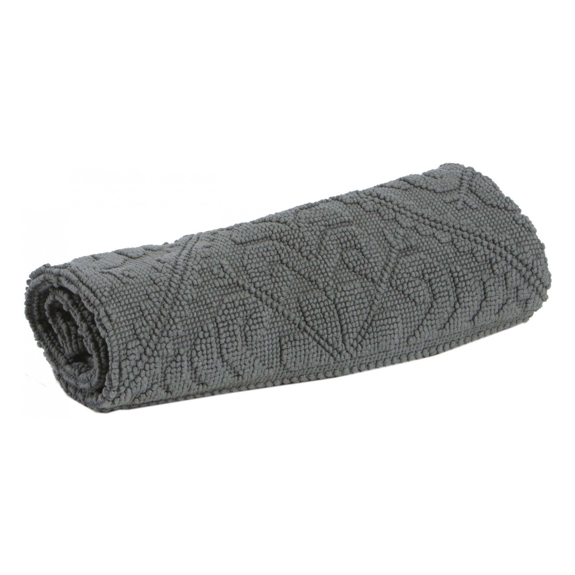 BADEMATTE Enzo mausgrau 54 x 110 cm - Anthrazit, Textil (54/110cm) - Vivaraise