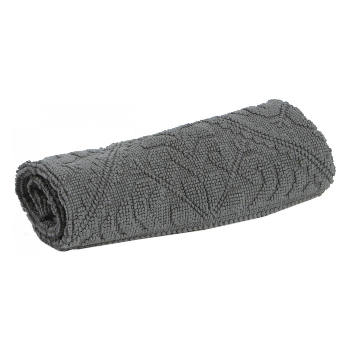 BADEMATTE Enzo mausgrau 54 x 110 cm - Anthrazit, Textil (54/110cm) - Vivaraise