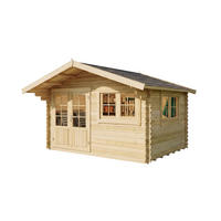 GARTENHAUS Holz Gabriel - Naturfarben, Holz (438/268/367cm) - Alpholz