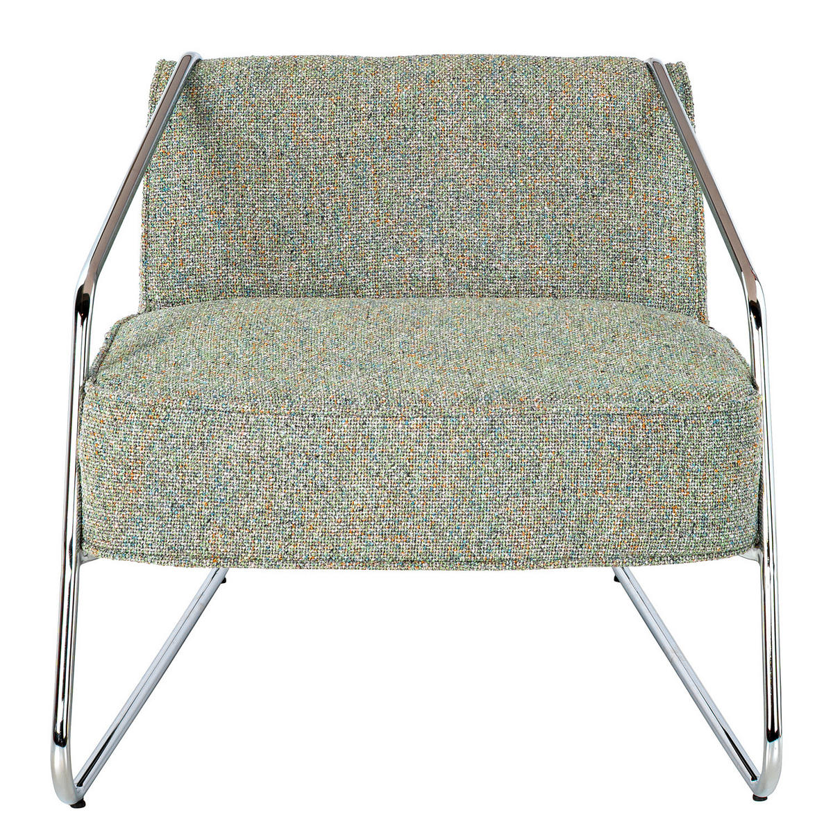 SESSEL - Webstoff - Grün, Textil/Metall (60/59/69cm) - home24