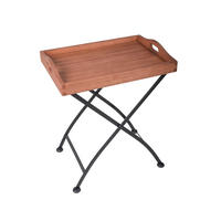 BALKONTISCH Kjell viereckig klappbar Tabletttisch - Braun, Holz (57/41/67cm) - DELUKE