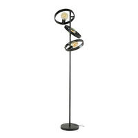 STEHLEUCHTE Hover Schwarz 40/40/155 cm - Schwarz, Metall (40/40/155cm) - Hoyz Collection