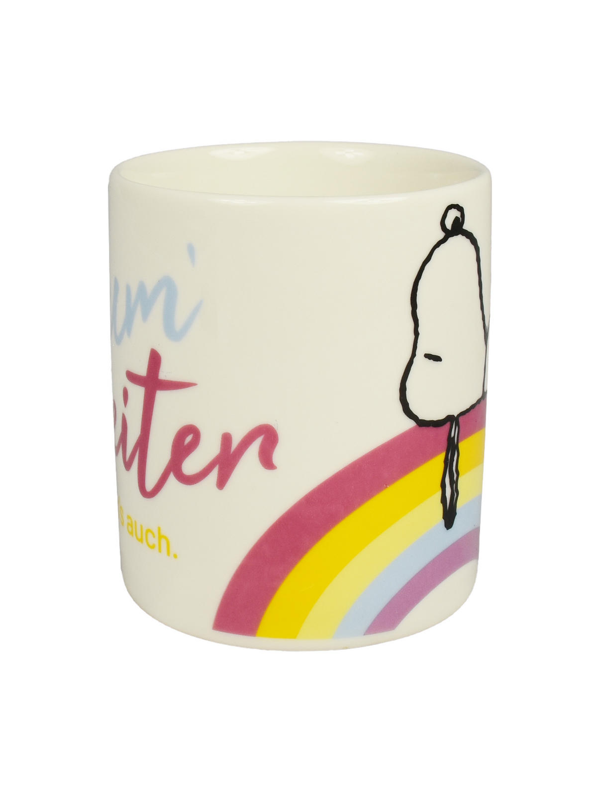 KAFFEEBECHER The Peanuts Snoopy Träum weiter - ich tu's auch Weiß/Blau 320 ml - Multicolor, Keramik (0.32L) - United Labels