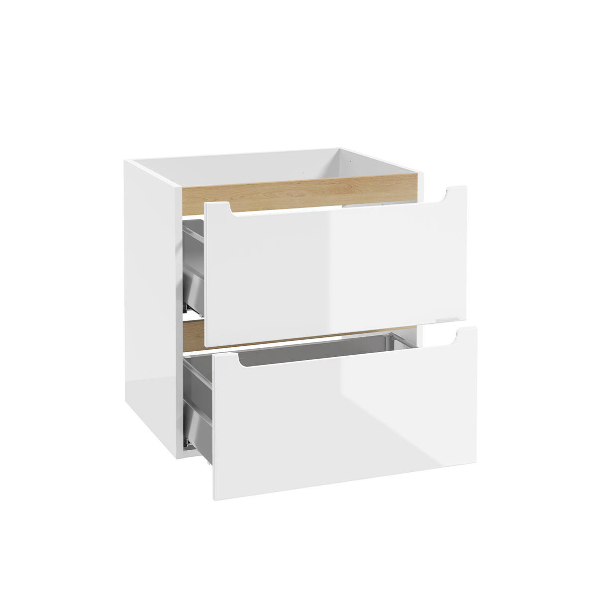 WASCHTISCH 90cm Livia Weiß - Weiß, Holzwerkstoff (90/62.5/46cm) - Petits-meubles