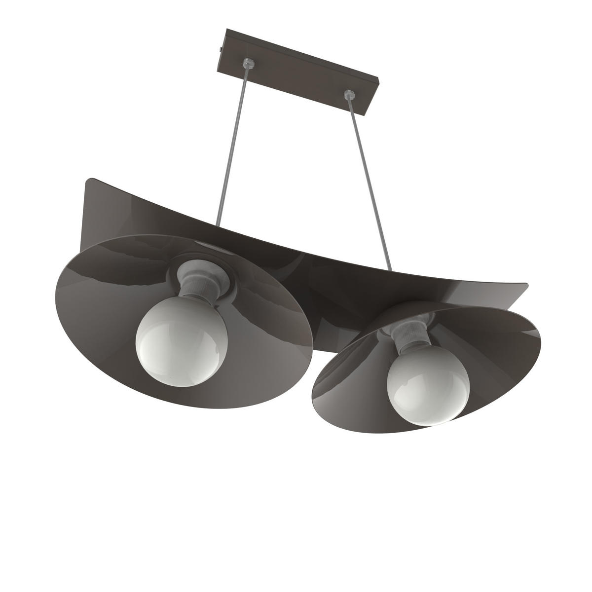 HÄNGELEUCHTE Miller X2 - Graubraun, Metall (70/25/16cm) - Lumicom