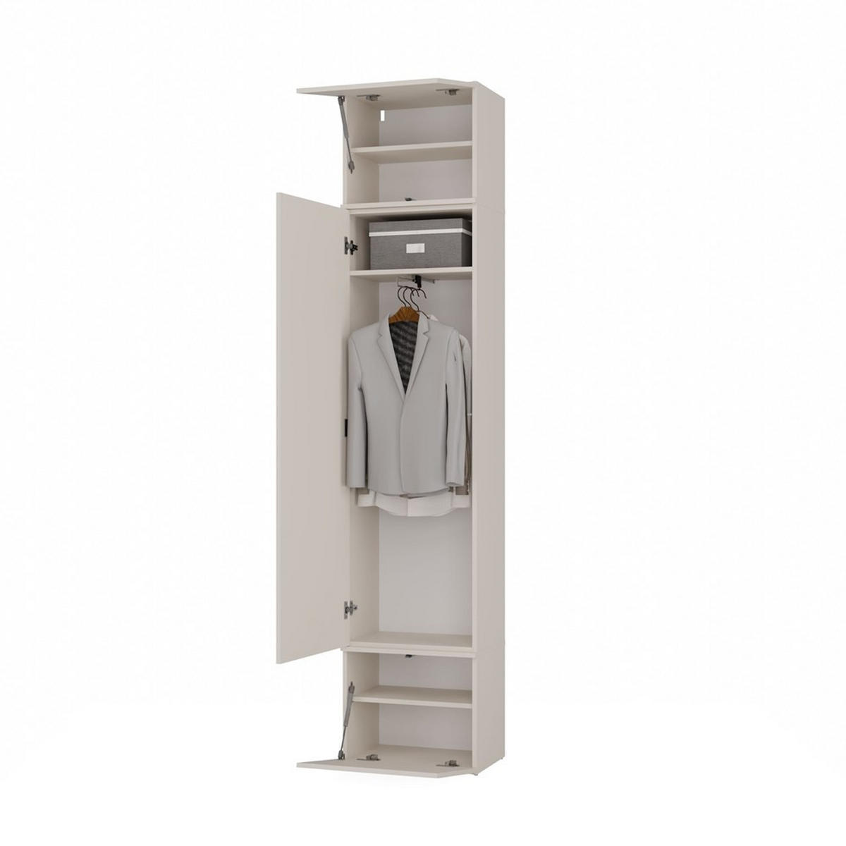 DULAP modern, set de dulapuri: dulap pentru haine și dulap pentru pantofi „cașmir” 150/238/35 - cașmir, compozit lemnos (150/238/35cm) - RAUMHIRSCH FURNITURE