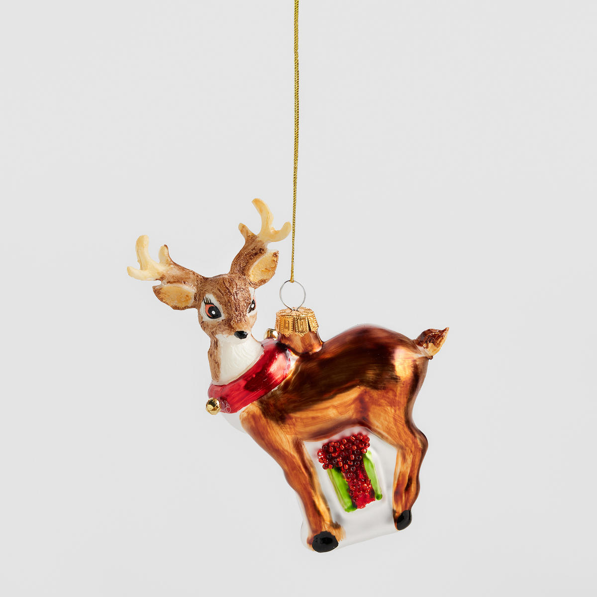 GLASKUGEL Regalos, Mehrfarbig, 4.5 x 10 x 12.5 cm, Dekorative Weihnachtsdeko - Multicolor, Glas (10/4.5/12.5cm) - home&you