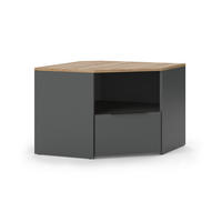 NISKA TABLA Wido Antracit 68 x 50 cm - antracit, drvni materijal (68/50/68cm) - Vicco
