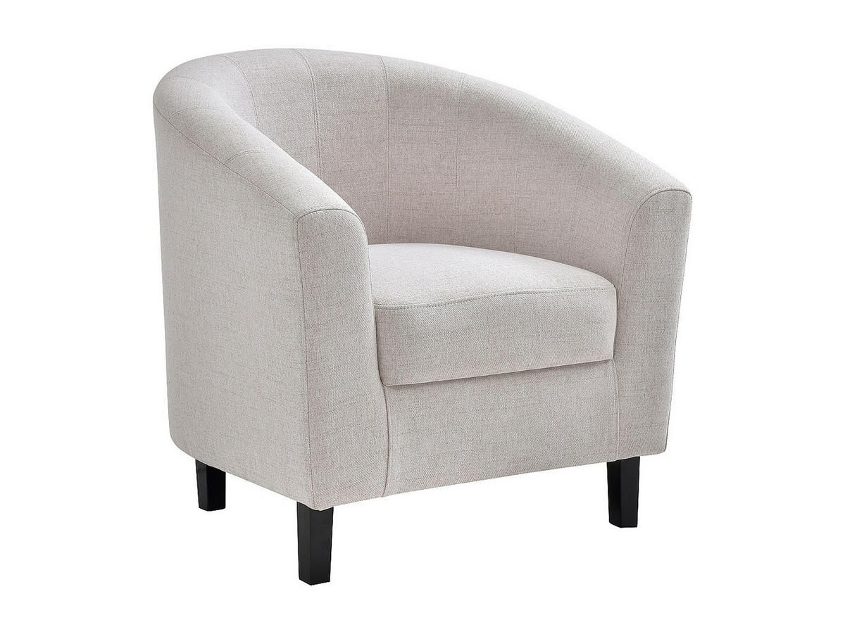 SESSEL mit gerader Rückenlehne - 1 Person - Stoff - Beige - - Beige, Textil (78/76/71cm) - Vente-Unique