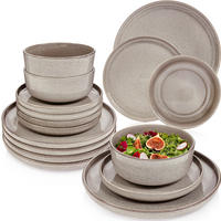 TAFELSERVICE KAIRO CLAY - 18 teilig aus Steingut - Grau, Keramik (40/50/40cm) - Sänger