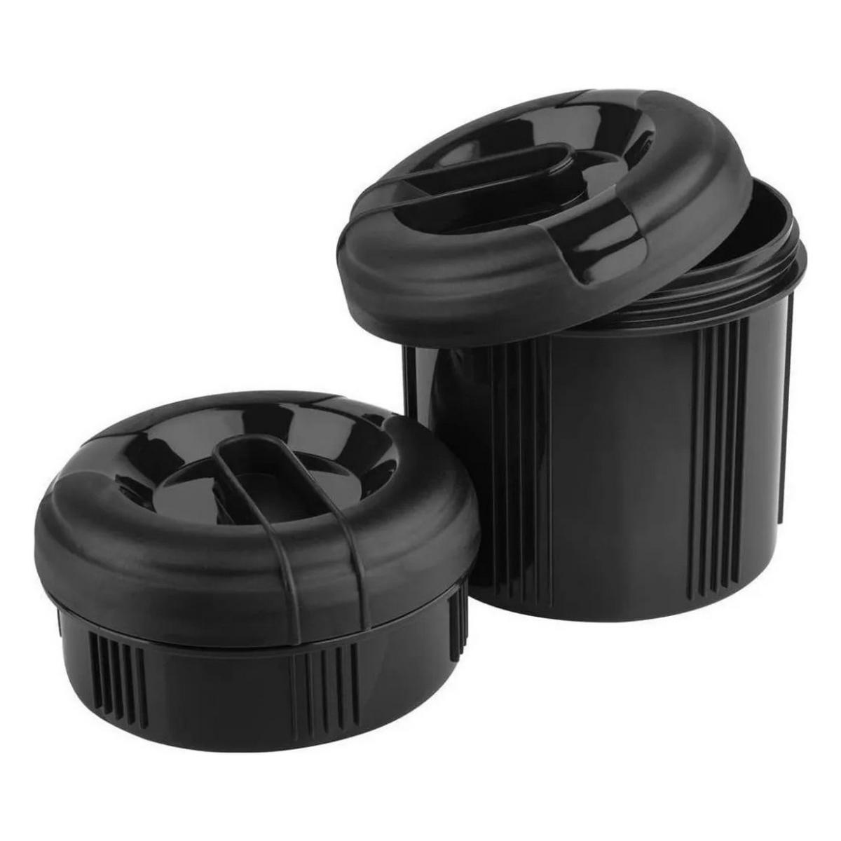 THERMOBEHÄLTER 509234 Brombeer/Violett 1,7 L Edelstahl - Lila/Schwarz, Kunststoff/Metall (1.7L) - Emsa