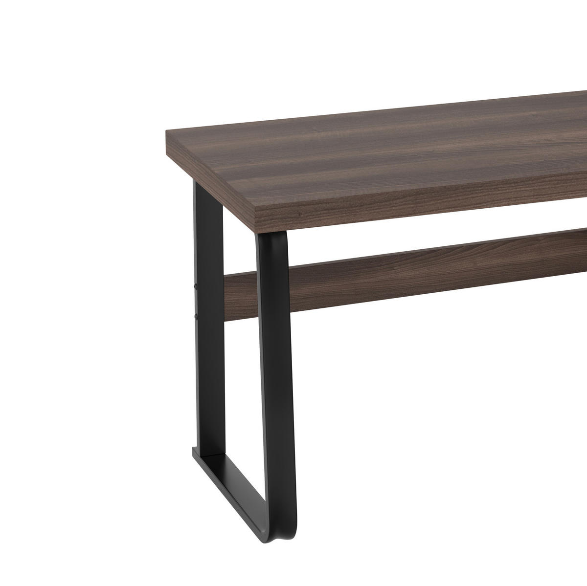 SCHREIBTISCH 135/54 cm mit Schublade und Ablage in Braun - Dunkelbraun, Holzwerkstoff (161/54/76.4cm) - BEAOK